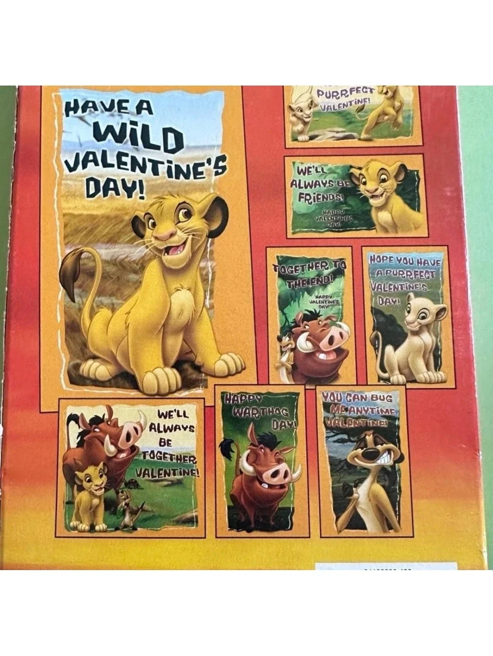 vintage y2k sealed lion kings valentines